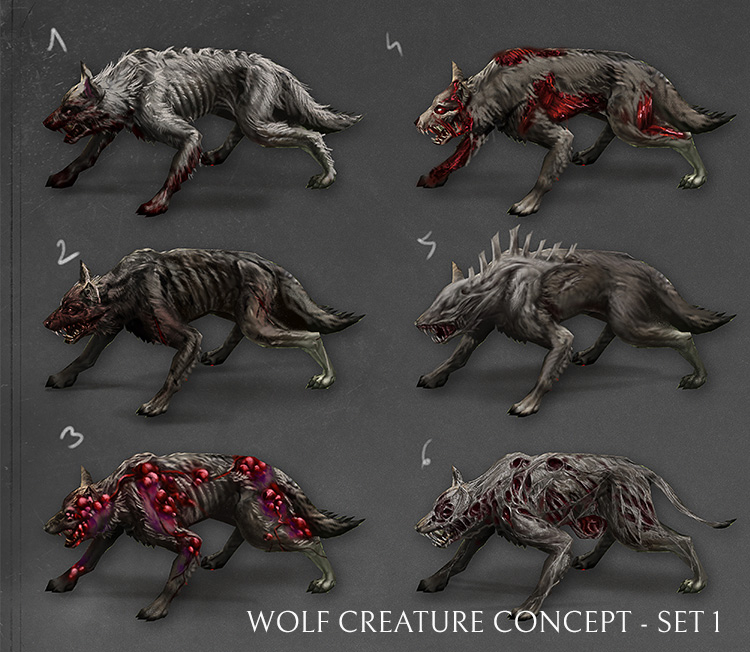 Wolf Creature Concept - Set 1